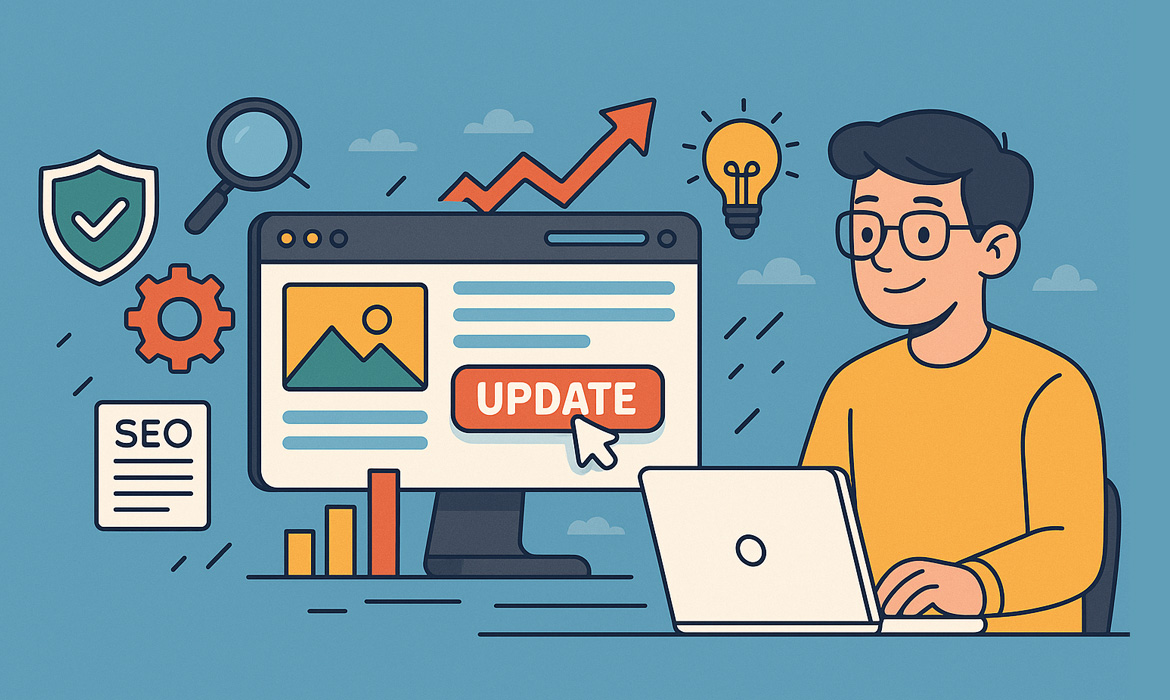 atualização de sites